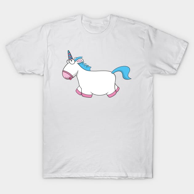 Unicorn - Cute Unicorn T-Shirt by LunaticStreetwear